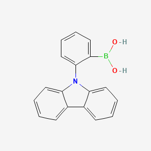 B-[2-(9H-Carbazol-9-yl)phenyl]boronic acid structure, CAS 1189047-28-6