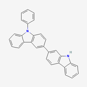 2,3'-Bi-9H-carbazole, 9'-phenyl- structure, CAS 1345202-03-0