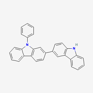 9-phenyl-2,3'-bi-9H-carbazole structure, CAS 1382955-10-3