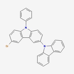 6-bromo-9-phenyl-3,9'-Bi-9H-carbazole structure, CAS 1313431-76-3