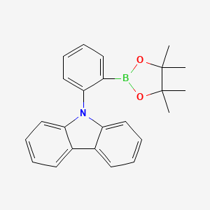 9-[2-(4,4,5,5-Tetramethyl-1,3,2-dioxaborolan-2-yl)phenyl]-9H-carbazole structure, CAS 1357634-60-6