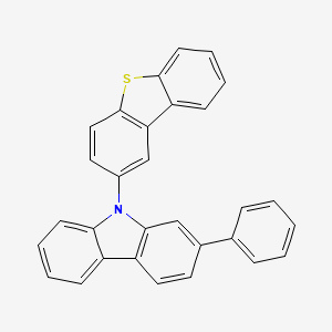9-(dibenzo[b,d]thiophen-2-yl)-2-phenyl-9H-carbazole structure, CAS 2A-1172367
