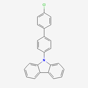 9-(4'-chloro[1,1'-biphenyl]-4-yl)-9H-carbazole structure, CAS 780821-30-9