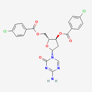 3',5'-di-o-p-chlorobenzoyl-2-deoxy-5-azacytosine structure, CAS 1034301-08-0
