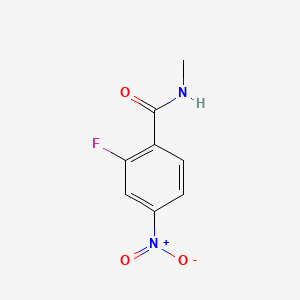 2-FLUORO-N-METHYL-4-NITROBENZAMIDE structure, CAS 915087-24-0