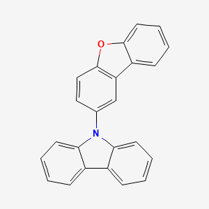 9-(dibenzo[b,d]furan-2-yl)-9H-carbazole structure, CAS 1194601-82-5