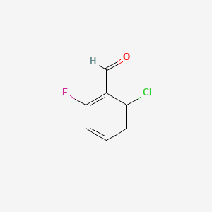 2-Fluoro-6-chlorobenzaldehyde structure, CAS 287-45-1