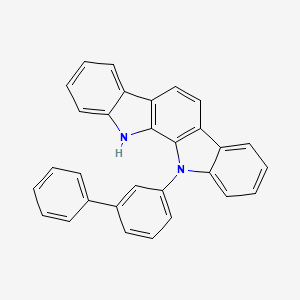 11-(BIPHENYL-3-YL)-11,12-DIHYDROINDOLO[2,3-A]CARBAZOLE structure, CAS 1449754-80-6