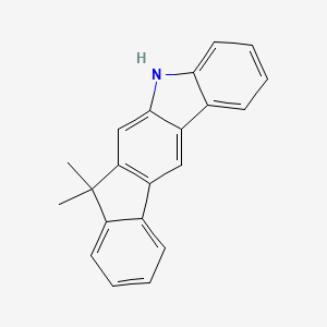 5,7-dihydro-7,7-dimethyl-Indeno[2,1-b]carbazole structure, CAS 1257220-45-5