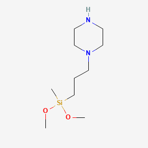 γ-Piperazinylpropylmethyldimethoxysilane structure, CAS 128996-12-3