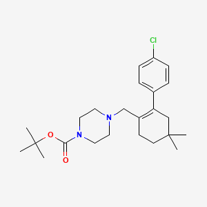 tert-butyl 4-((4'-chloro-5,5-diMethyl-3,4,5,6-tetrahydro-[1,1'-biphenyl]-2-yl)Methyl)piperazine-1-carboxylate structure, CAS 1228780-71-9