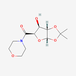 D-xylo-Pentodialdo-5,2-furanose, 4,5-O-(1-Methylethylidene)-1-C-4-Morpholinyl-,(5S)- structure, CAS 1103738-19-7