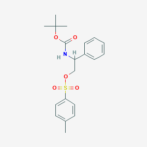 (R)-2-(Boc-aMino)-2-phenylethyl 4-Methylbenzenesulfonate structure, CAS 126610-77-3
