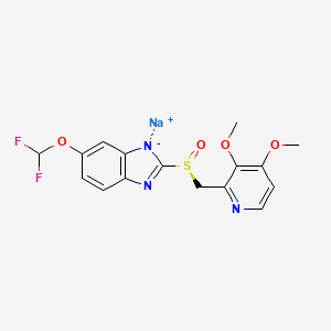 (S)-(-)-Pantoprazole Sodium Salt structure, CAS 160488-53-9