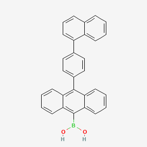 10-[4-(1-naphthalenyl)phenyl]-9-anthracenyl]-Boronic acid[ structure, CAS 853945-50-3