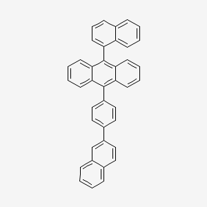 9-(1-naphthalenyl)-10-(4-(2-naphthalenyl)phenyl)anthracene structure, CAS 1026768-26-2
