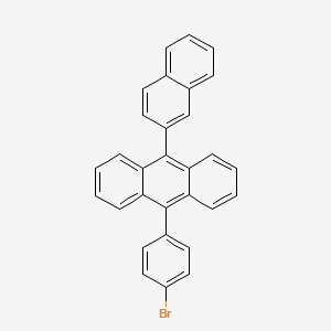 9-(4-broMophenyl)-10-(naphthalen-2-yl)anthracene structure, CAS 936854-62-5