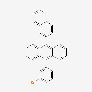 9-(3-Bromophenyl)-10-(2-naphthyl)anthracene structure, CAS 943861-20-9