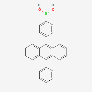 4-(10-phenylanthracen-9-yl)benzeneboronic acid structure, CAS 952604-30-7