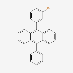 9-(3-broMophenyl)-10-phenyl-anthracene structure, CAS 1023674-80-7