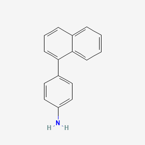 Benzenamine, 4-(1-naphthalenyl)- structure, CAS 125404-00-4