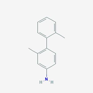 [1,1'-Biphenyl]-4-amine, 2,2'-dimethyl- structure, CAS 33384-13-3