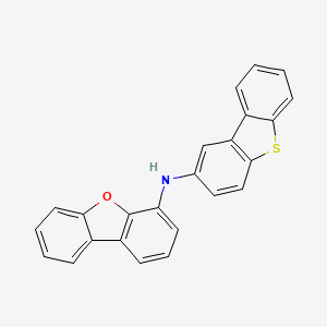 N-(dibenzo[b,d]thiophen-2-yl)dibenzo[b,d]furan-4-amine structure, CAS 2A-1172480