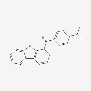 N-(4-isopropylphenyl)dibenzo[b,d]furan-4-amine structure, CAS 1252914-26-3