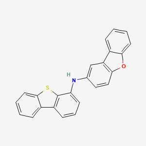 N-(dibenzo[b,d]thiophen-4-yl)dibenzo[b,d]furan-2-amine structure, CAS 2A-1172484