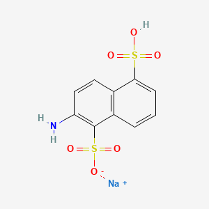 8-AMINO-1,5-NAPHTHALENEDISULFONIC ACID MONOSODIUM SALT structure, CAS 19532-03-7