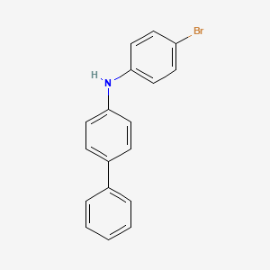 N-(4-Bromophenyl)-[1,1'-biphenyl]-4-amine structure, CAS 1160294-93-8