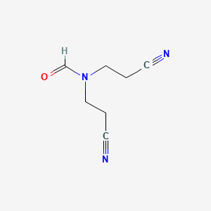 N,N-BIS(2-CYANOETHYL)FORMAMIDE structure, CAS 3445-84-9