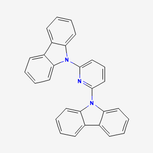9,9-(2,6-pyridinediyl)bis-9H-carbazole structure, CAS 168127-49-9