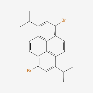1,6-Diisopropyl-3,8-dibromopyrene structure, CAS 869340-02-3