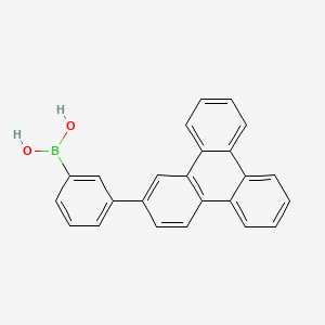 3-(Triphenylen-2-yl)phenylboronic acid structure, CAS 1235876-72-8