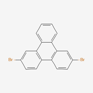 2,7-DibroMotriphenylene structure, CAS 888041-37-0