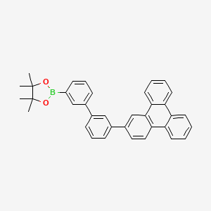 1,3,2-Dioxaborolane, 4,4,5,5-tetramethyl-2-[3'-(2-triphenylenyl)[1,1'-biphenyl]-3-yl]- structure, CAS 1346007-12-2
