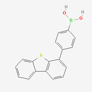B-[4-(4-dibenzothienyl)phenyl]-boronic acid structure, CAS 1316275-42-9
