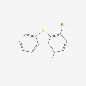 4-bromo-1-iododibenzothiophene structure, CAS 2096506-52-2