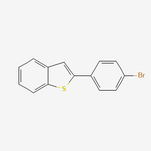 2-(p-Bromophenyl)-benzo[b]thiophene structure, CAS 19437-86-6
