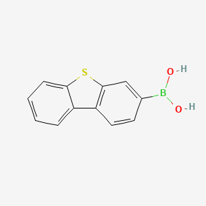 Dibenzothiophene-3-boronic acid structure, CAS 108847-24-1