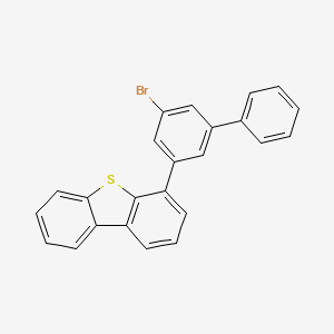 4-(5-bromobiphenyl-3-yl)dibenzo[b,d]thiophene structure, CAS 2098834-22-9