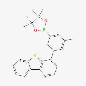 4-(5-bromobiphenyl-3-yl)dibenzo[b,d]thiophene structure, CAS 2216767-28-9