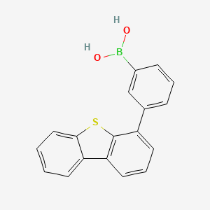 B-[3-(4-Dibenzothienyl)phenyl]boronic acid structure, CAS 1307859-67-1