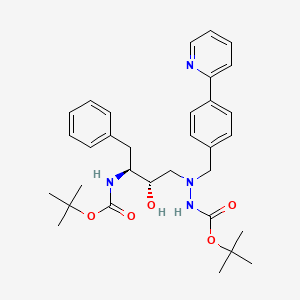 Des-N-(methoxycarbonyl)-L-tert-leucine Bis-Boc Atazanavir structure, CAS 198904-86-8