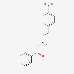 BenzeneMethanol, a-[[[2-(4-aMinophenyl)ethyl]aMino]Methyl]-, (aR)- structure, CAS 391901-45-4