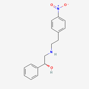 (alphaR)-alpha-[[[2-(4-Nitrophenyl)ethyl]amino]methyl]benzenemethanol structure, CAS 223673-34-5