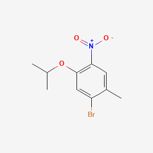 1-BroMo-5-isopropoxy-2-Methyl-4-nitrobenzene structure, CAS 1202858-68-1