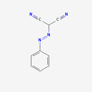 BENZENEAZOMALONONITRILE structure, CAS 6017-21-6