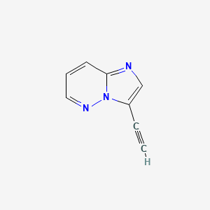 3-Ethynylimidazo[1,2-b]pyridazine structure, CAS 943320-61-4